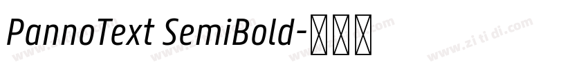 PannoText SemiBold字体转换
